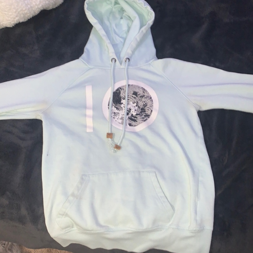 womens size xs light turquoise 10 tree hoodie